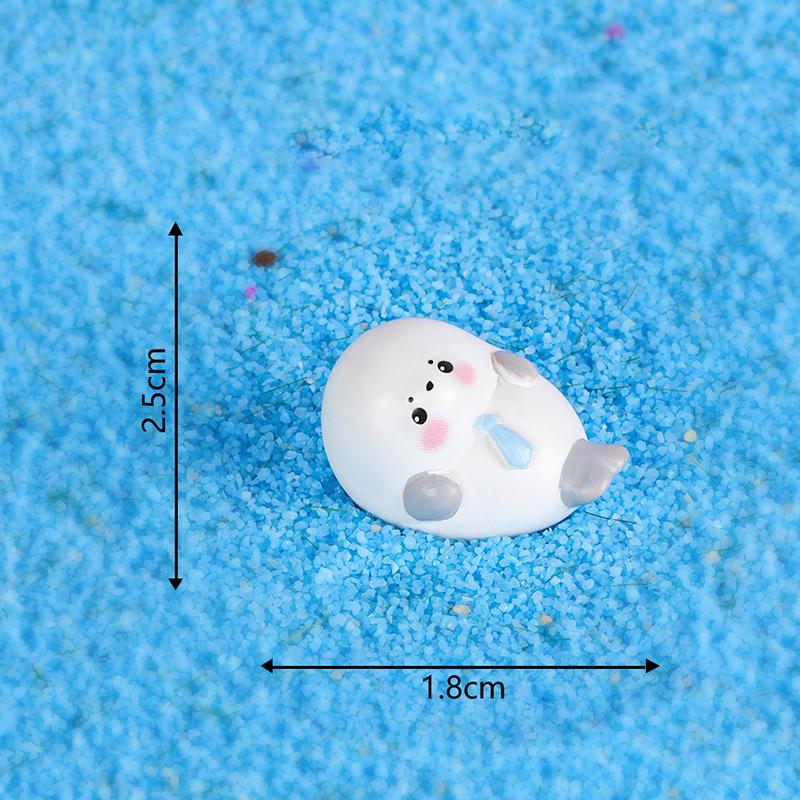 Мультяшная мини-фигурка тюленя, украшение, миниатюрный ландшафтный орнамент, креативное милое украшение для дома своими руками, поделки, подарки