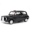 1/32 Alloy Diecast Vintage London-Taxi Car Model Doors Open Classic Pull Back Miniature Vehicle Replica For Collection Gift