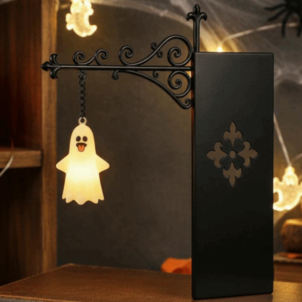 Wrought Iron Street Lamp Bookends Button Cell Battery Powered Bookmark Light Study Room