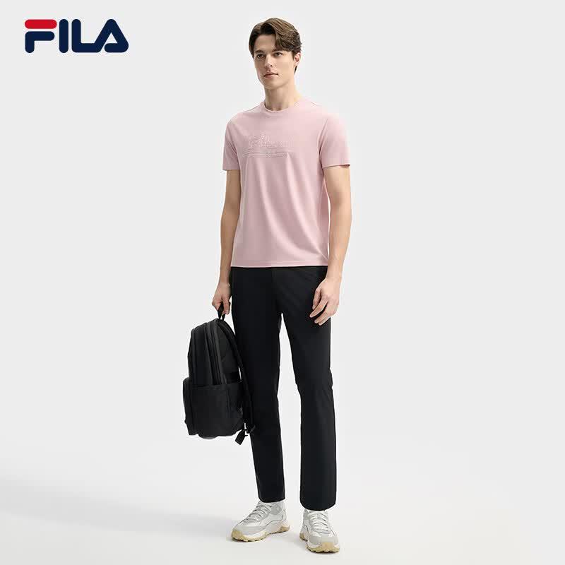 Fila Мужская вязаная футболка с коротким рукавом для охлаждения