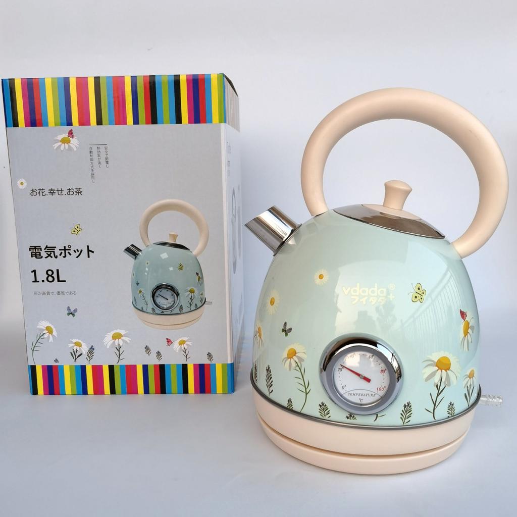 Electric Kettle with Temperature Display, 304 Stainless Steel Household Electric Kettle