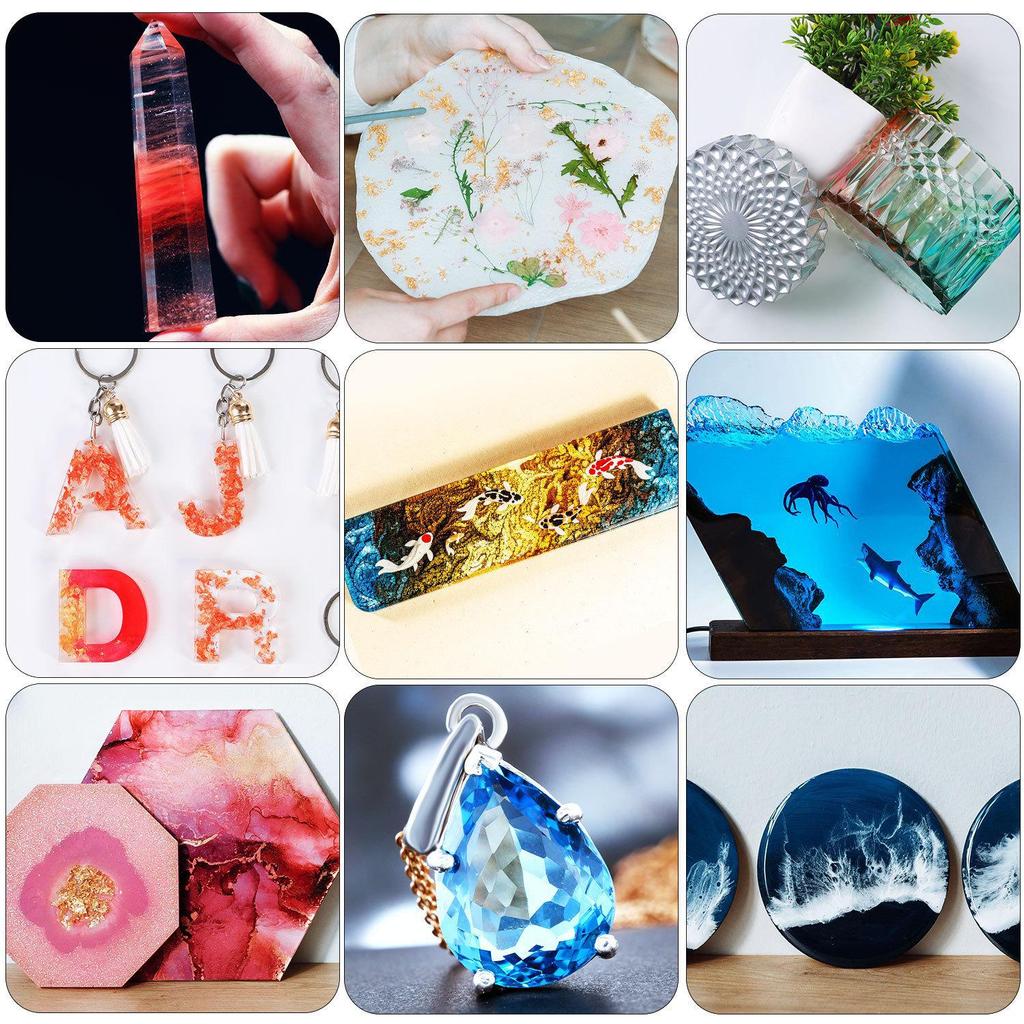 Черный галлон прозрачная эпоксидная смола AB Crystal Glue 1:1