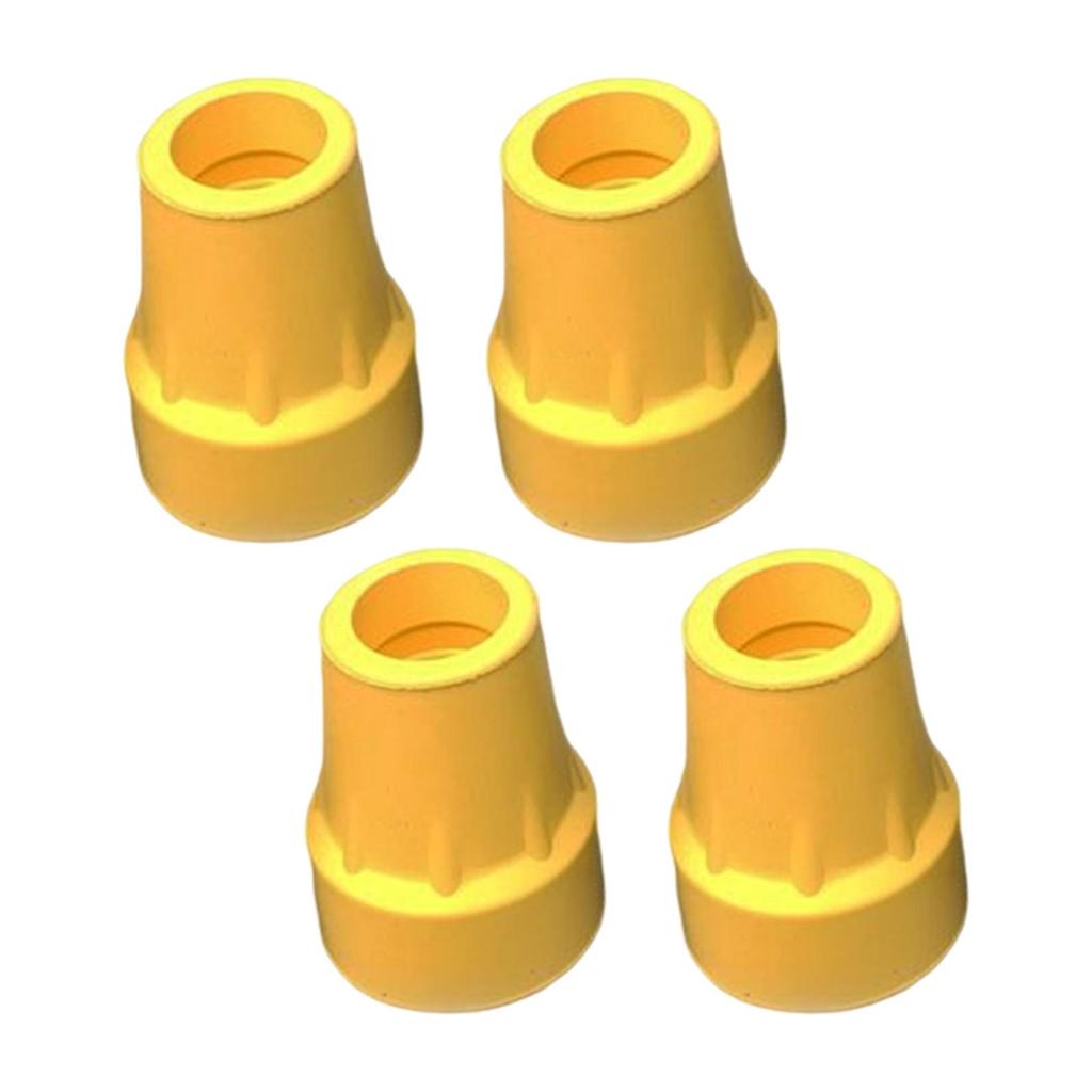 4 Pieces 7/8inch Rubber Cane Tips AntiSlip Base Replacement Professional for Uneven or Loose Ground Wear Resistant Thick