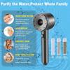New Hollow Booster Shower Head Filter Shower Head Five-speed Adjustable Home Bathroom Water Heater Shower Drizzle