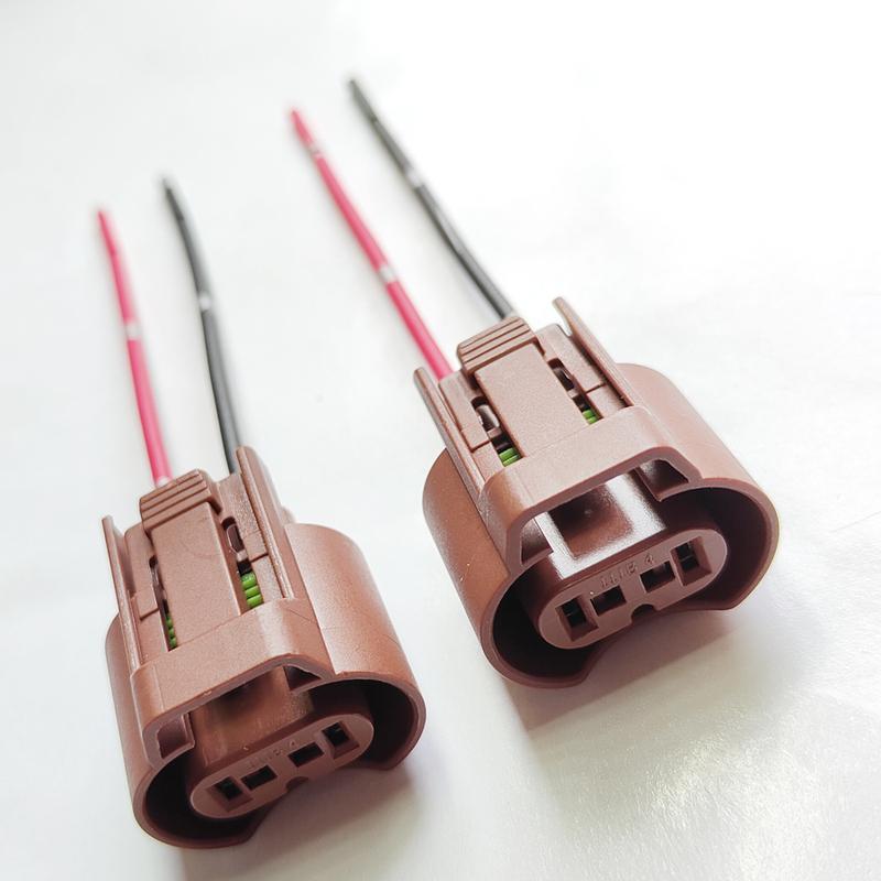 2Pcs Original 9006 HB4 Socket Adapter Base Female Plug Connector Extension Wiring Harness Car Lights Accessories