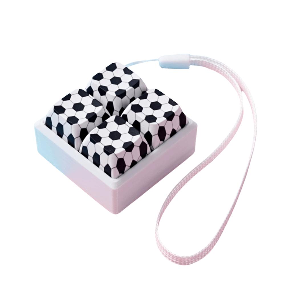 Silent Keyboard Fidget Clicker Toy Mini Fidget Keychain Bag Pendan