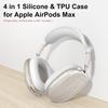 Силиконовый чехол 4 в 1 для AirPods Max Прозрачный Мягкий TPU Накладки на амбушюры и Покрытие для оголовья