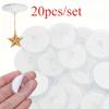 20 шт. Мини-прозрачные потолочные крючки - прочная самоклеящаяся фиксация, бесшовное подвешивание, настенное хранение, домашний декор своими руками, вечеринка, Рождество, флаг,
