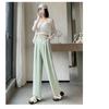Summer Thin High Waist Suit Wide-leg Pants Women Straight Loose Trousers