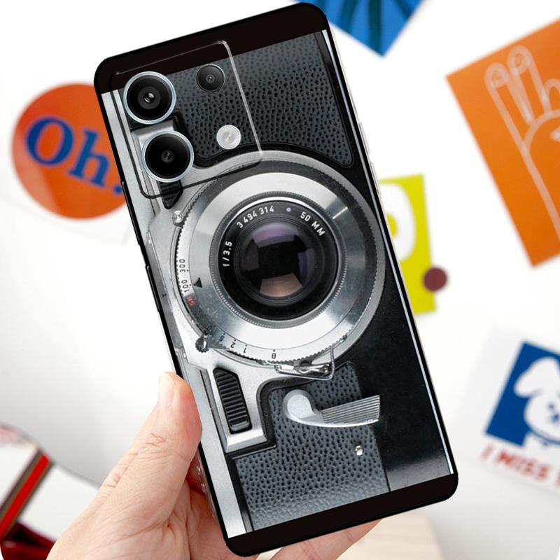 Ретро Классический Винтажный Чехол для Камеры Для Xiaomi Redmi Note 11 10 12 13 14 15 Pro Plus Чехол Для Redmi 15 10C 13C 12C 14C 15C