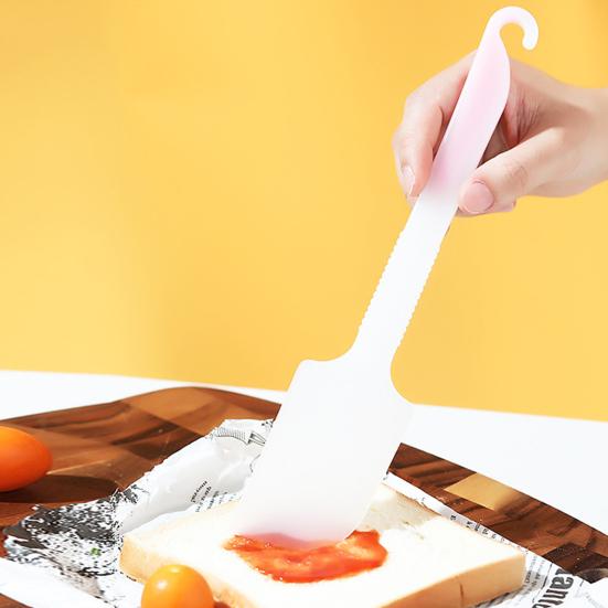 Spatula Non-Stick Ergonomic Design Comfortable Cooking Grip Multi-purpose Pastry Scraper Mold