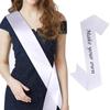 Customizable Satin Sash Belts for Graduation, Parties & Events - DIY Blank Shoulder Straps with Multi-Color Options