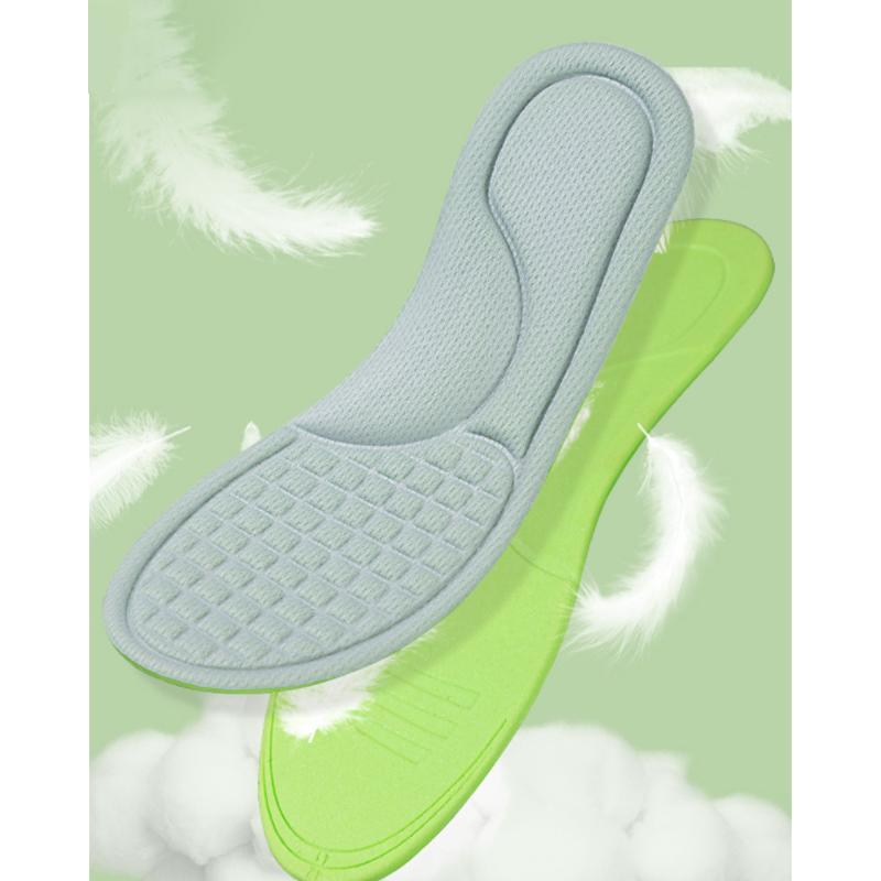 1 пара мягких стельок из пены с эффектом памяти для обуви, мужчин и женщин, дезодорант, впитывающий пот, массаж, спортивные стельки, подошва для обуви для бега