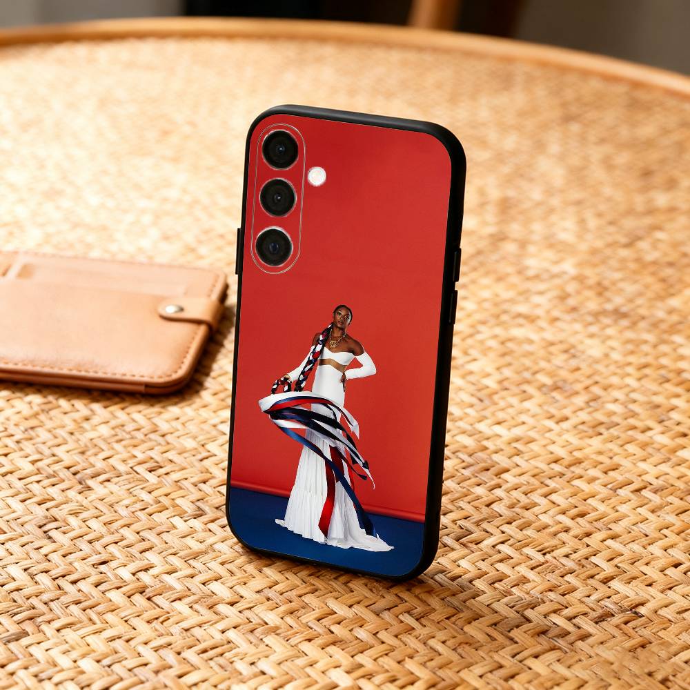 S-Simone Bil-es Phone Case For Samsung A73,A21s,A22,A31,A32,A52,A53,A71,A80,Soft Black Shell