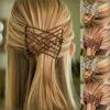 Fashion Woman Double Clip DIY Elastic Headband Bun Hair Combs Beads Comb Metal Hairpins