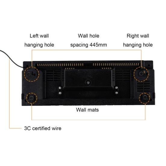 Настенный кондиционер, комнатный обогреватель, регулируемая температура, функция таймера, цифровой дисплей, водонепроницаемый кондиционер с дистанционным управлением