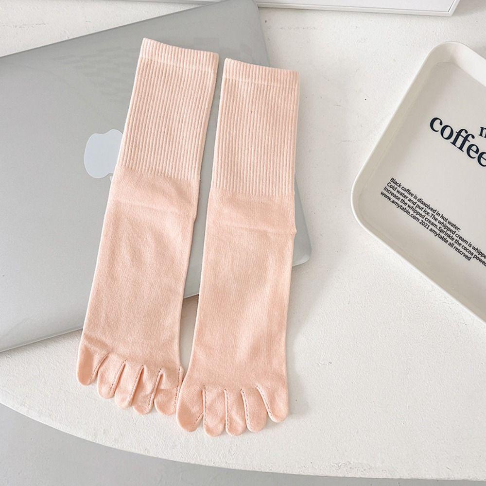 Breathable Five-finger Socks Pure Cotton Netherstock Fashionable Split-toe Socks  Motion