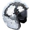 Шлем Disco Ball с выдвижным козырьком, серебристый