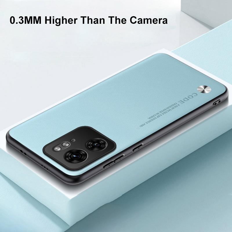 Luxury PU Leather Case For Motorola Moto Edge 40 Neo Back Cover Matte Silicone Protection Phone Case For Motorola Edge 40 5G