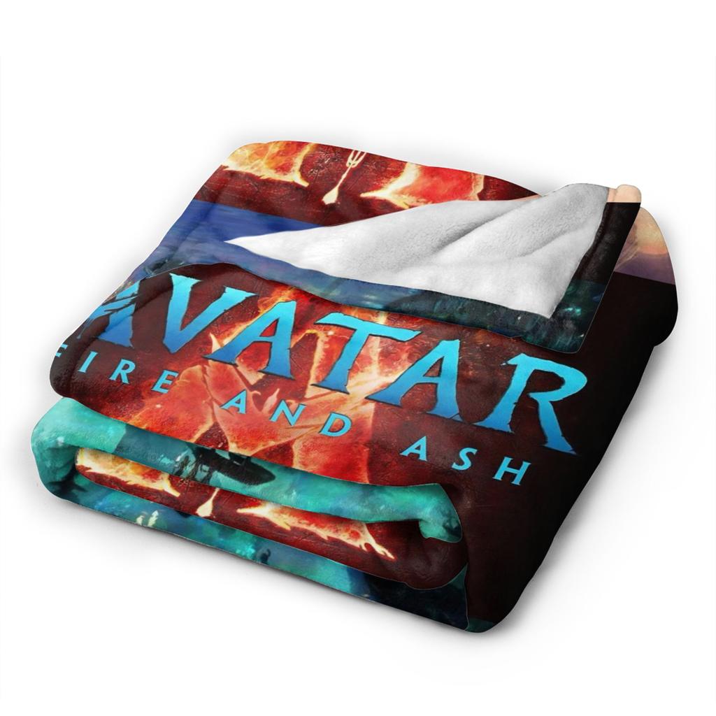 Sci-Fi Movie Avatar Fire and Ash Blanket Coral Fleece Plush Multifunction Super Warm Throw Blanket for Bed Travel Bedspreads