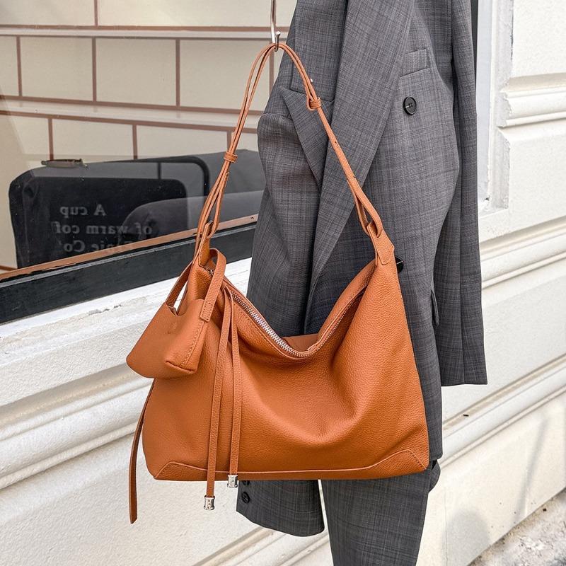 Сумка-тоут из натуральной кожи с верхним слоем, большая вместимость, модная сумка через плечо для женщин