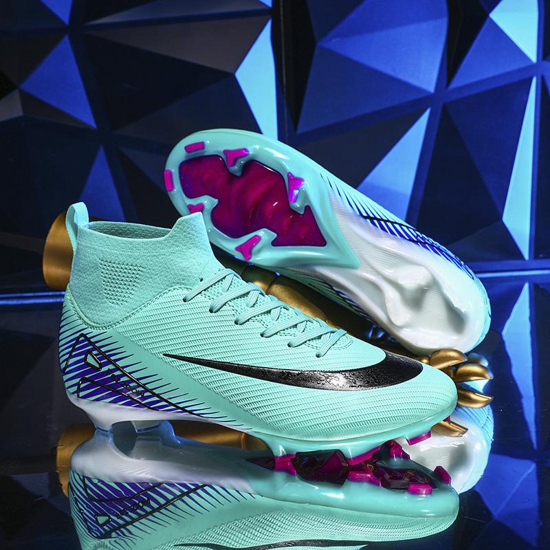 Новые детские футбольные бутсы-ассасины, мужские с длинными шипами и женские с ломаными шипами, для соревнований на искусственной траве, профессиональные тренировочные бутсы