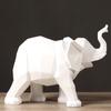 Abstract Origami Geometric Small Elephant Resin Ornaments Home Wine Cabinet Bookcase Model Room Shelf Soft Ornaments