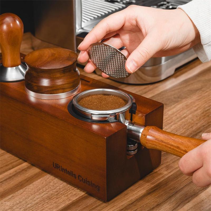 58/53/51мм 2 шт. Набор воронки для дозирования эспрессо и экрана для таблетки Магнитное кольцо для дозирования кофе эспрессо Многоразовый экран для таблетки эспрессо