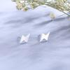 Lightning Stud Earrings Female Cute Mini Single-fold Lightning Brushed Ear Jewelry Fashionable and Simple Korean Version Niche Design Accessories