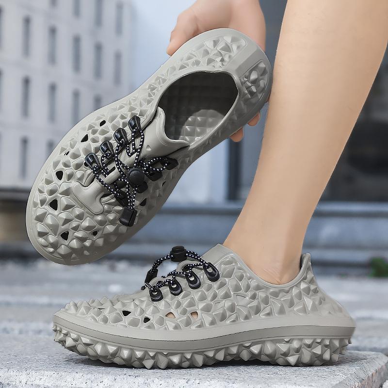 Модные летние мужские сандалии 2025 Новые туфли дуриан Мужская уличная пляжная обувь Дышащие Нескользящие Износостойкие ЕВА Удобная повседневная обувь