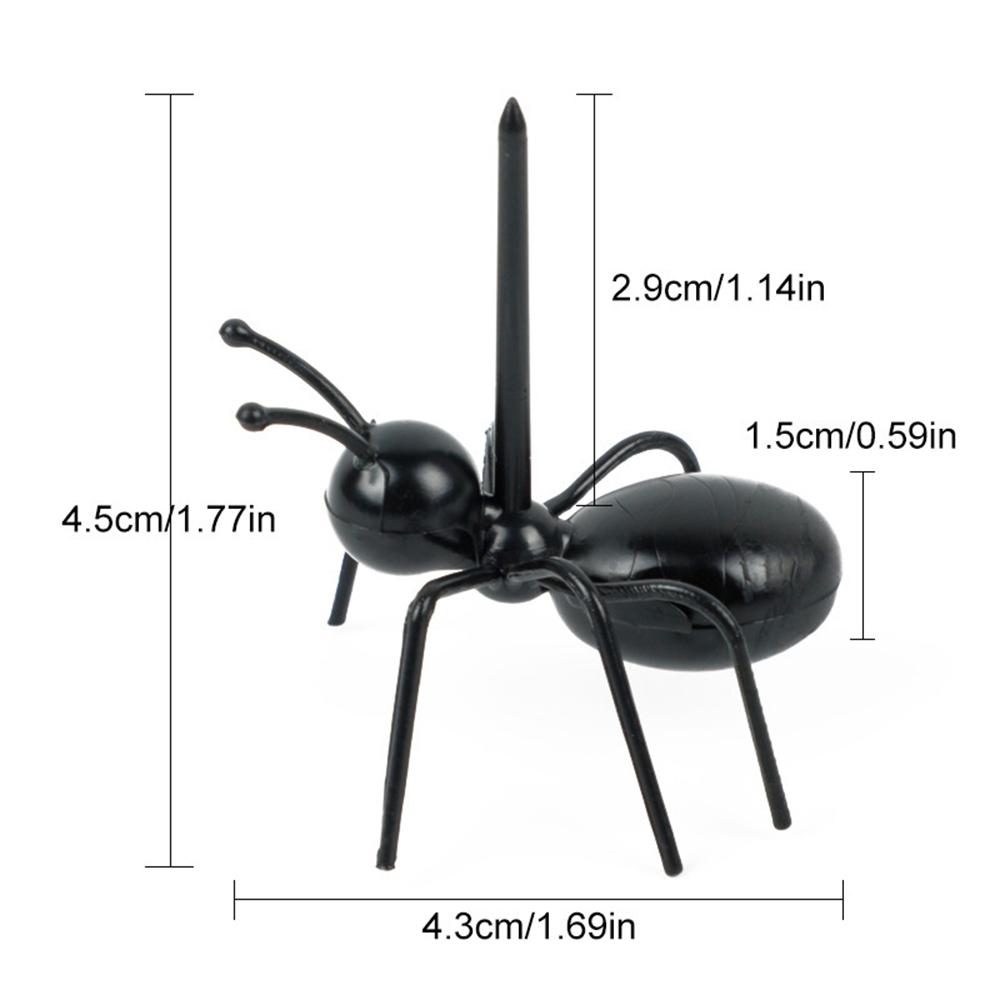 24PCS Cute Mini Ant Fruit Forks - Eco-Friendly Plastic Dessert Forks for Kids, Kitchen & Bar