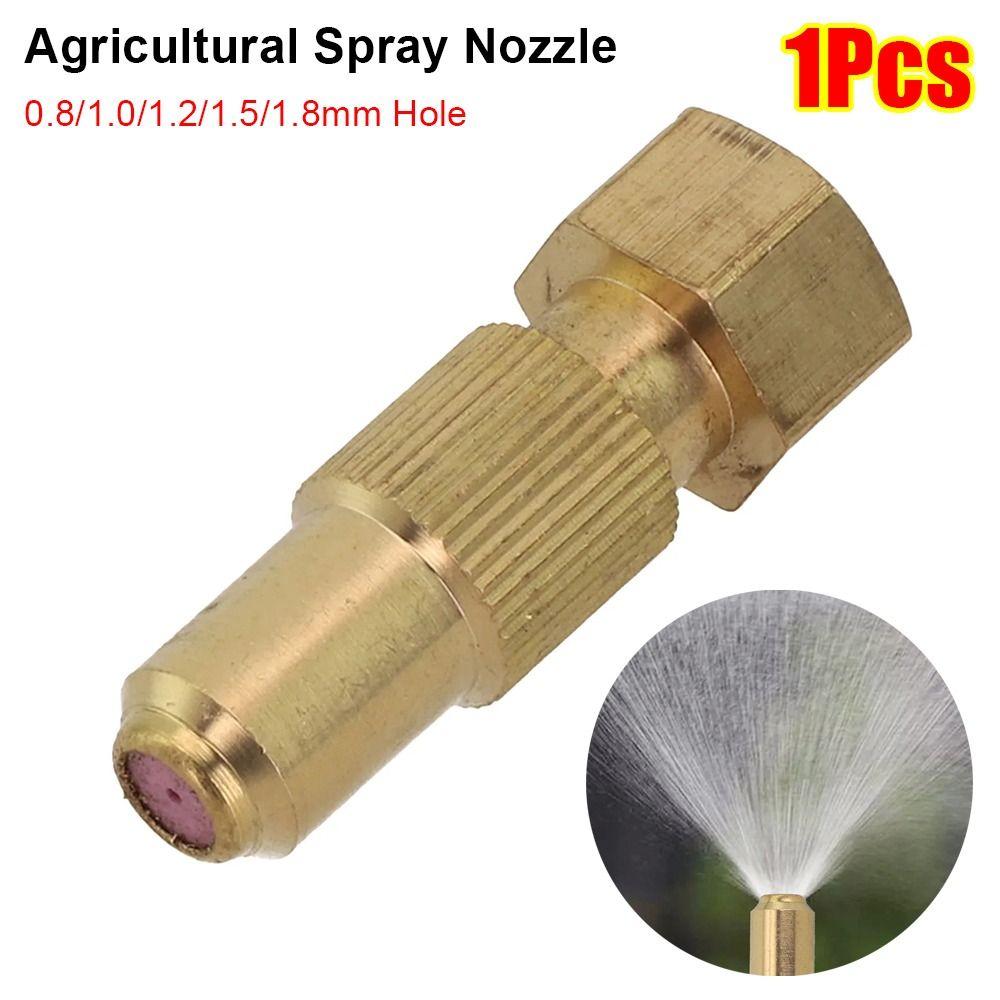 1Pcs 0.8/1.0/1.2/1.5/1.8mm Hole Brass Nozzle Garden Power Tool  Watering Irrigation System
