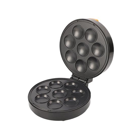 Мини-машина для изготовления пончиков с вилкой европейского стандарта с антипригарной поверхностью, 8 отверстий, мощная хлебопечка, кухонный инструмент