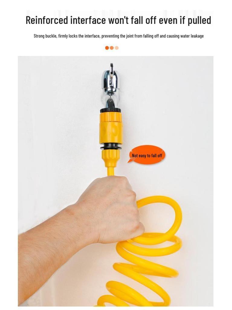 Высоконапорный выдвижной водяной шланг с многофункциональным распылителем для мойки автомобилей, садоводства и промывки земли