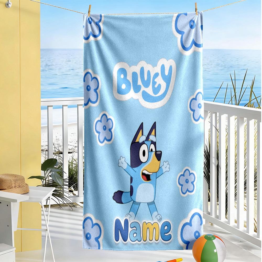 Friends Garden Customize Your Name Beach Towel Super Soft Microfiber Quickdry Fabric Suitable for Sports Travel Swimming Yoga Bathroom Beach And Pool