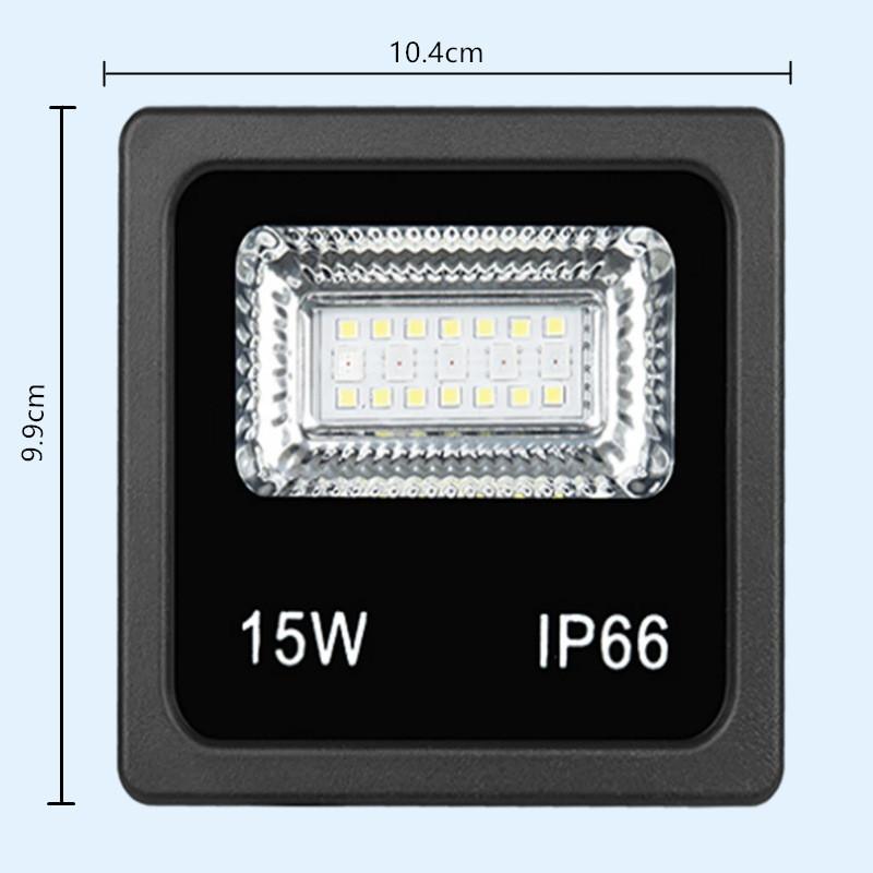 15 Вт Интеллектуальный Bluetooth LED Прожектор Управление через приложение Наружный Дворовый Светильник Диммируемый RGB Прожектор