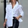 Women's Fashion Casual Leisure Long Sleeve POLO Neck Blouses & Shirts