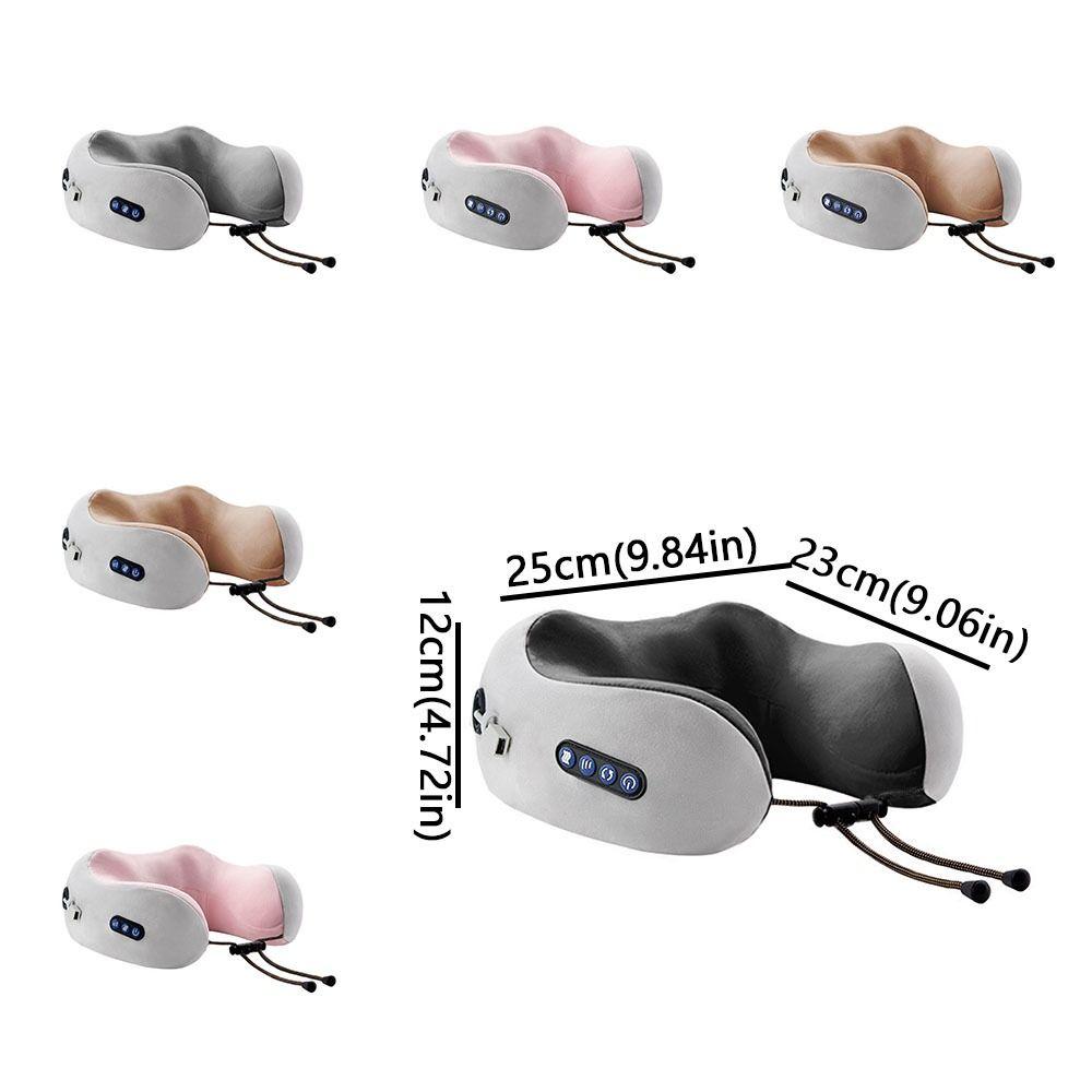 Vibration Massage Electric Neck Massager Intelligent Kneading Massage Pillow Outdoor Activities
