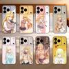 Чехол для телефона Shokuhou Queen Misaki, силиконовый, черный, мягкий, для iPhone 17, 16, 15, 14, 13, 12, 11, SE, Plus Pro Max
