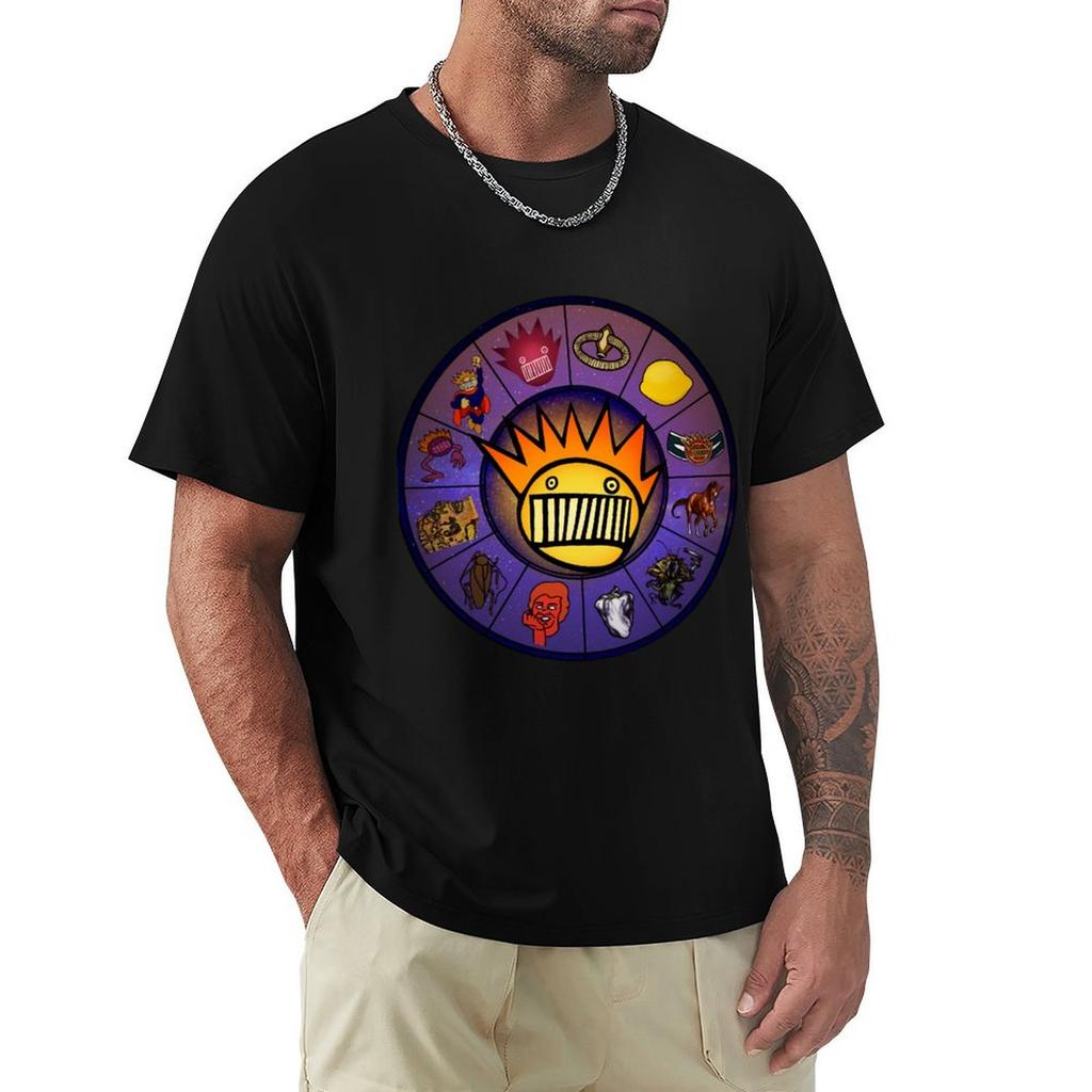 Boognish Rising 21 Ween Horoscope Astrology Birth Chart Tshirt Relaxed Casual Short Sleeve Tee