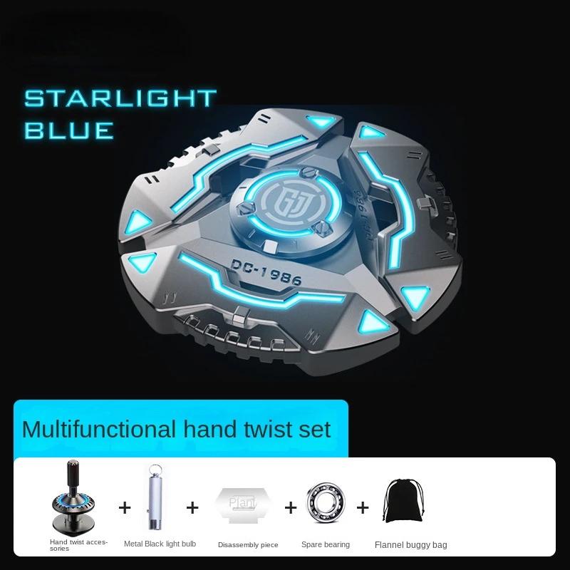 Спиннер металлический светящийся долгое время вращения многофункциональный ручной спиннер для взрослых игрушка для снятия стресса гироскоп ATOM