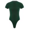 Men's One Piece Thongs Bodysuit Short Sleeve Button Crotch Shirt Leotard Snappies Rompers Jumpsuit