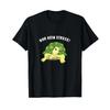 Funny Turtle Saying No Stress T Shirt Vintage Breathable Casual Top For Everyday Wear Comfortable Fashion Versatile