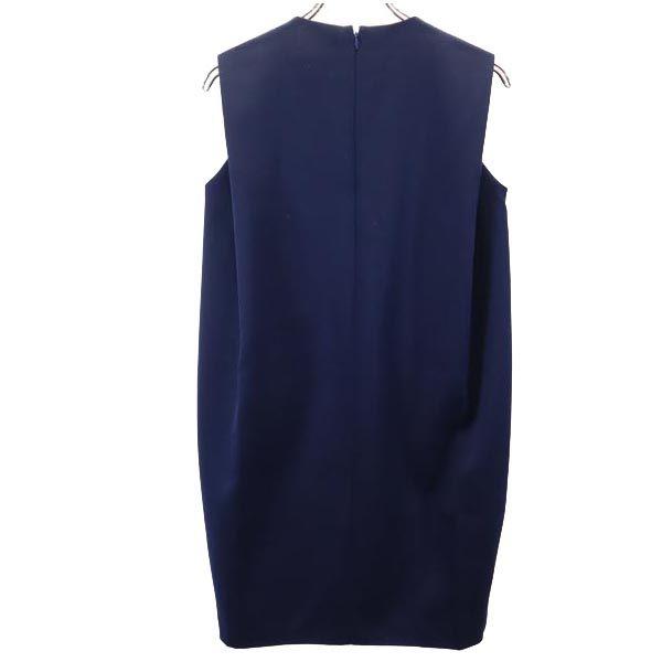 ENFOLD made in Japan No sleeve one piece 36 Navy system Back zip Women Used