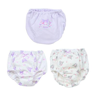Шорты Sanrio Kuromi с бирками для имени Детские (Набор 3), 110см, 100% хлопок, (Номер продукта 154571)