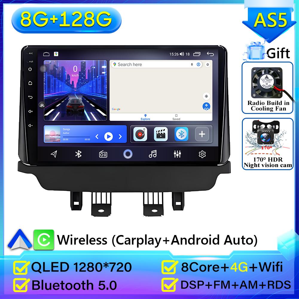 Autoradio Android 16 pour Mazda CX-3 DK Mazda 2 DJ 2014 - 2023 GPS Android Auto Carplay Wifi 4G Unité d'affichage sans 2din Stéréo Vidéo