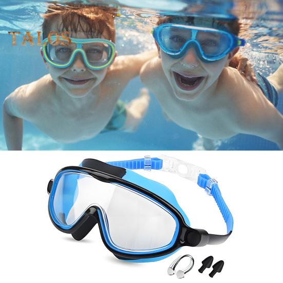 Очки для плавания для детей Очки для бассейна с защитой от запотевания и зажимом для носа Беруши Детские очки для плавания с защитой от ультрафиолета и герметичностью