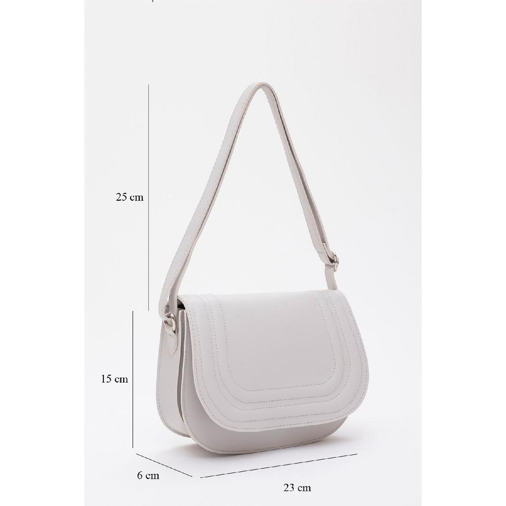 Black Shk93 Artificial Leather 2 Compartment Adjustable Strap Shoulder Bag L:15W:23W:6 Cm