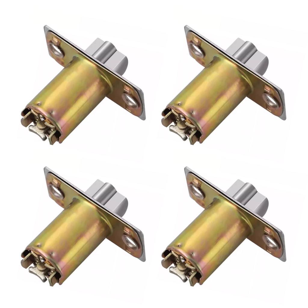 4 шт. запирающий язычок фурнитура универсальная одинарный язычок корпус замка круглая шаровая дверная ручка корпус замка сердцевина простая установка