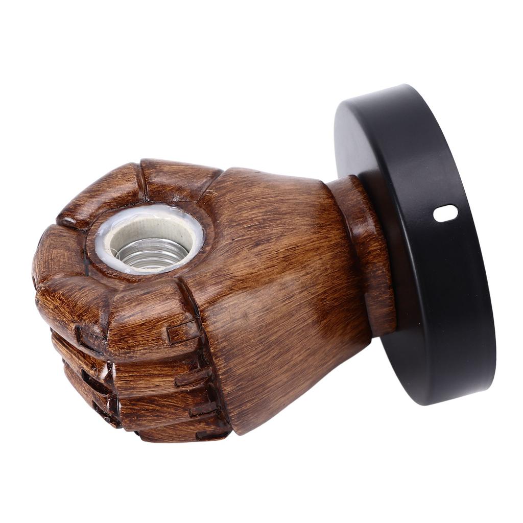 Настенный светильник в форме кулака, винтажный индустриальный стиль, настенный бра с базовым монтажным разъемом для спальни, бара, кафе, 220 В